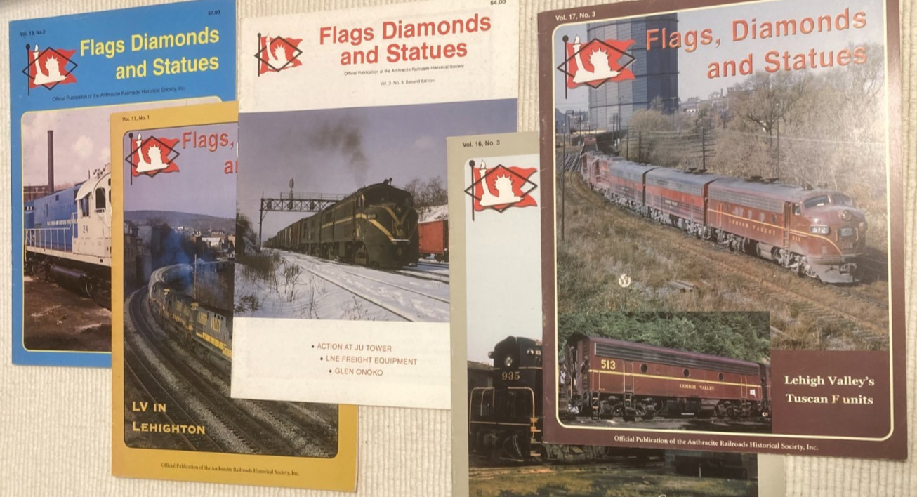 Lot 5 issues Flags Diamonds Statues Anthracite Railroads Historical Soc trains