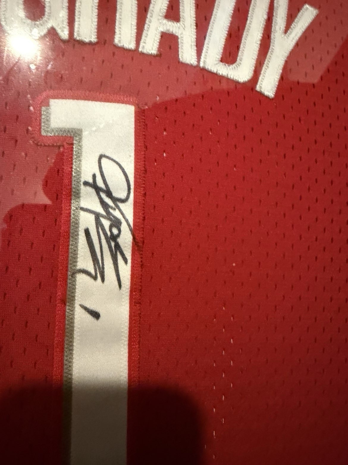 Authentic Tracy McGrady Autographed Houston Rockets Jersey 1/1 Collectible Grail
