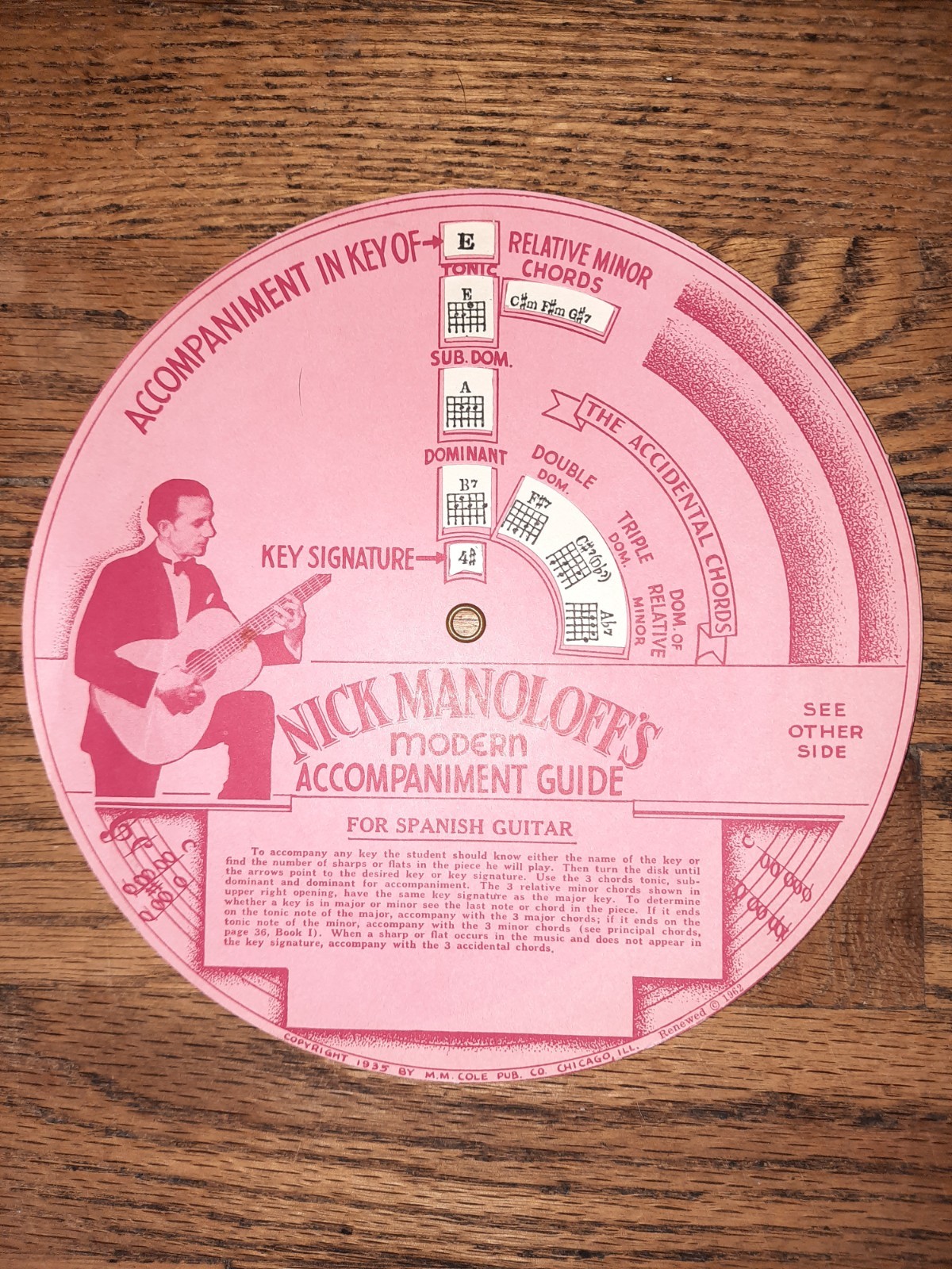 Nick Manoloff\'s Spanish Guitar Method Book - 1935 vintage music