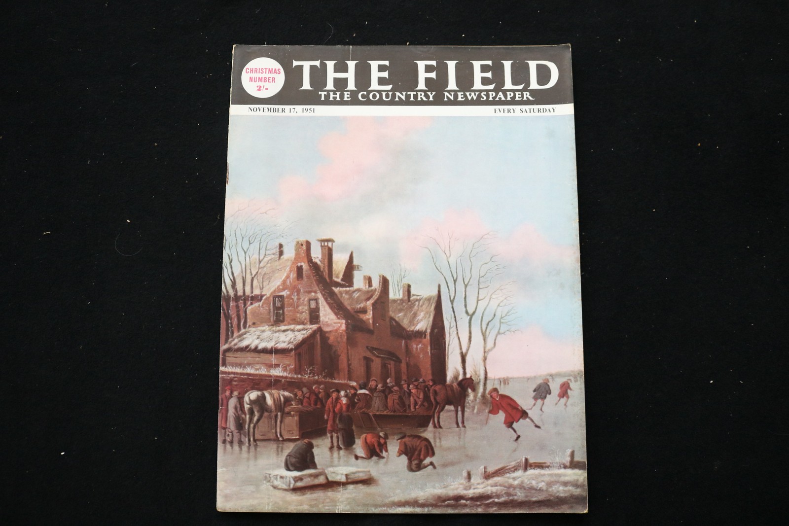 1951 NOVEMBER 17 THE FIELD MAGAZINE - THE CHRISTMAS NUMBER COVER - E 30748 1951 NOVEMBER 17 THE FIELD MAGAZINE - THE CHRISTMAS NUMBER COVER - E 30748