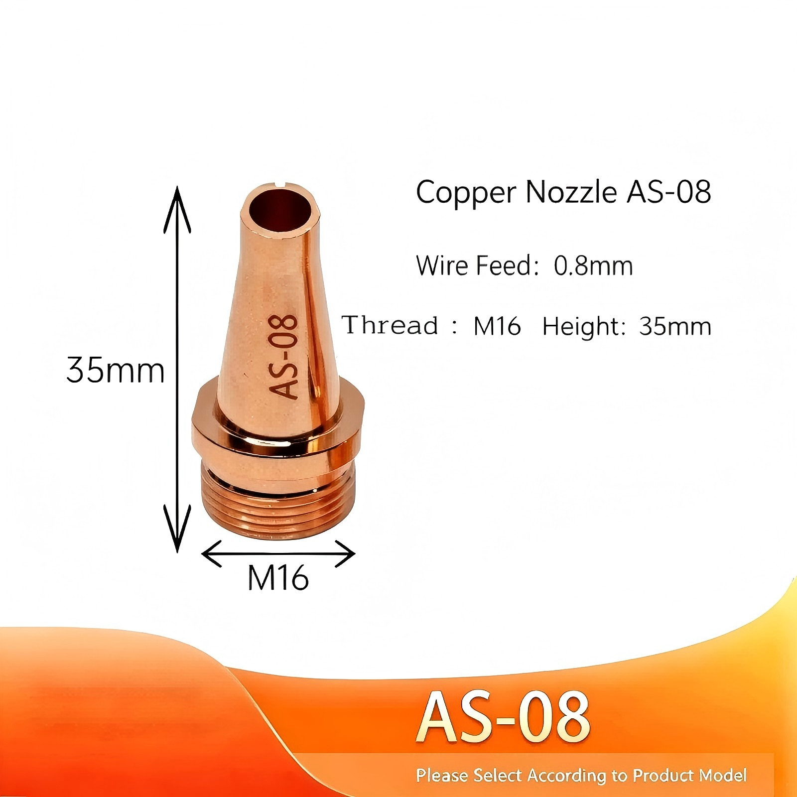 CQWY Original Copper Nozzle & Scale Tube For Handheld Laser Welding Head