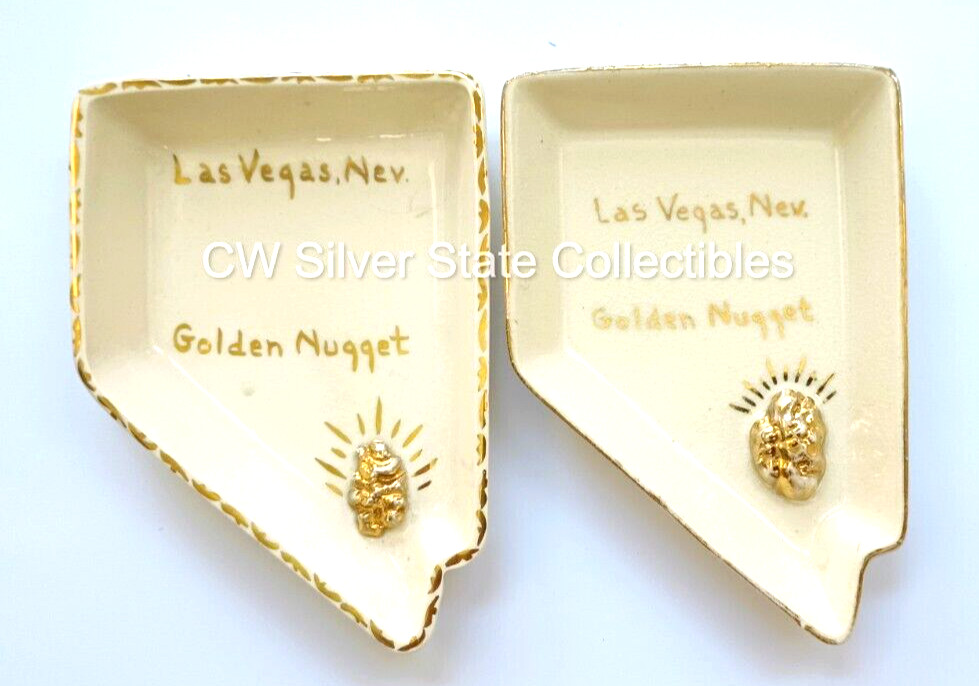 Rare c 1940's-50s Nevada Casino Porcelain Variant Ashtrays Downtown Las Vegas NV Rare c 1940's-50s Nevada Casino Porcelain Variant Ashtrays Downtown Las Vegas NV