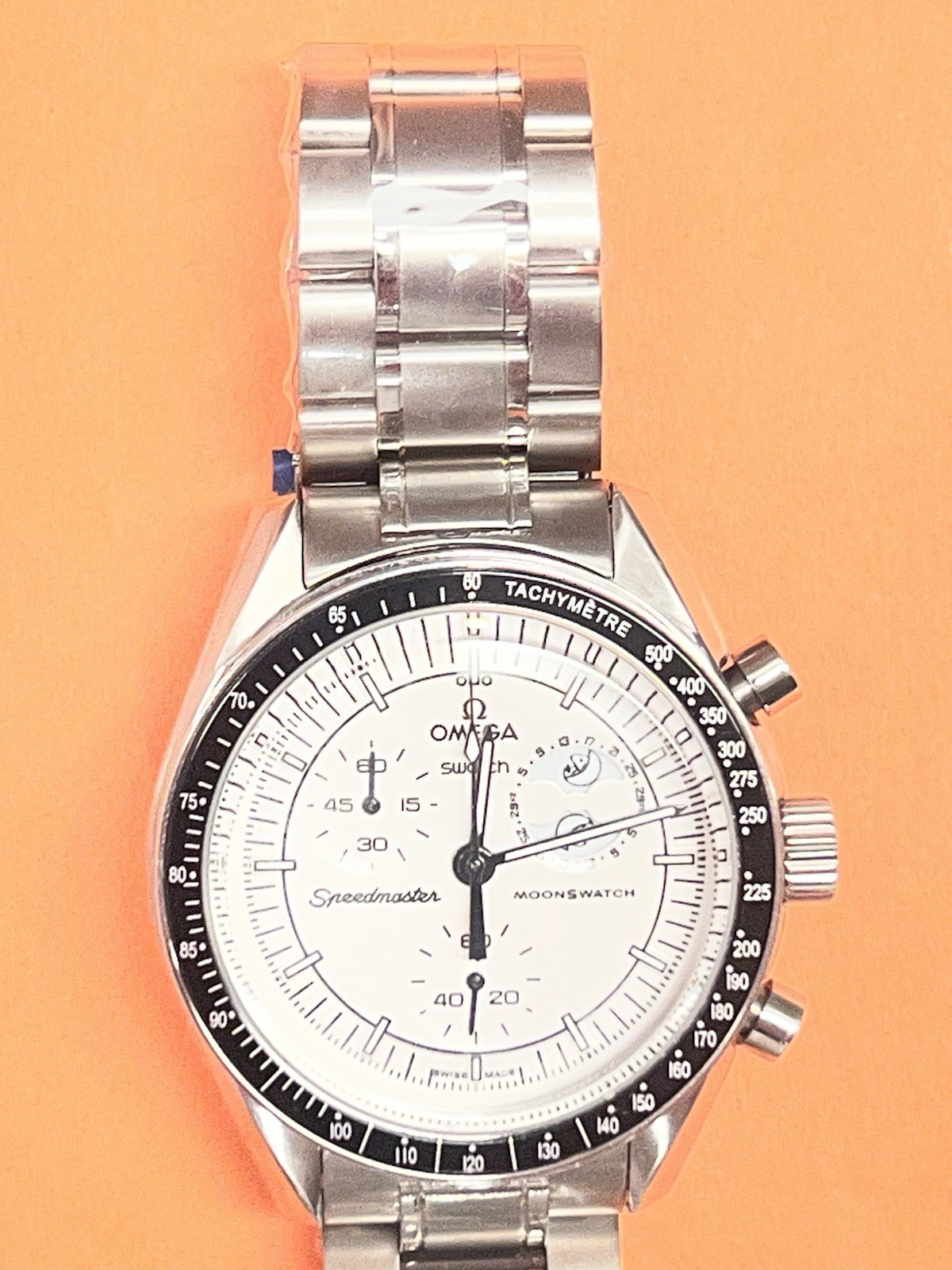 OMEGA x Swatch Speedmaster MoonSwatch Custom Modification Chronometer Tachometer OMEGA x Swatch Speedmaster MoonSwatch Custom Modification Chronometer Tachometer