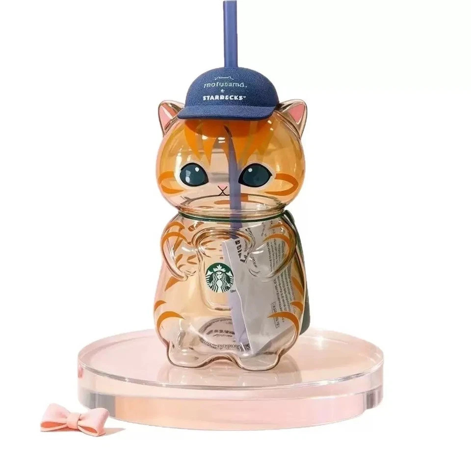 2026 New Starbucks Singapore x Mofusand 2026 Collection Cat Shaped Glass Cup 2026 New Starbucks Singapore x Mofusand 2026 Collection Cat Shaped Glass Cup