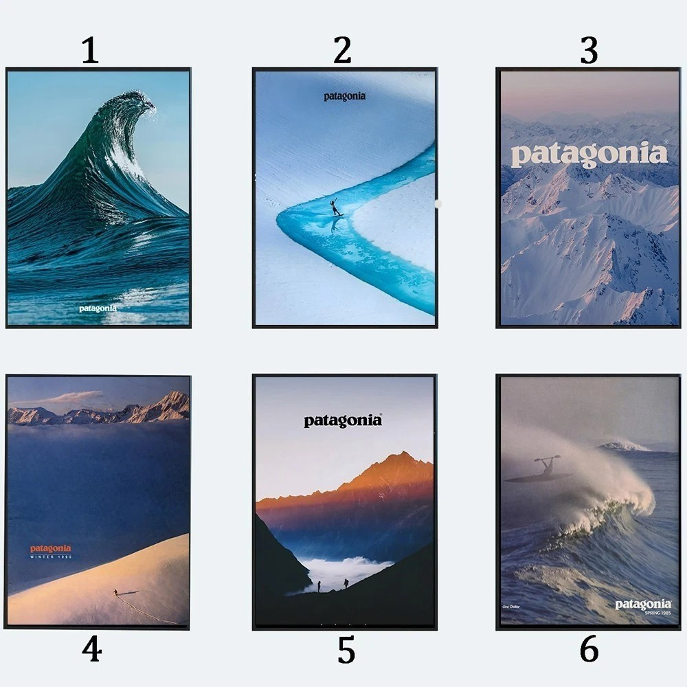 Patagonia Vintage Outdoor Adventure Travel Poster