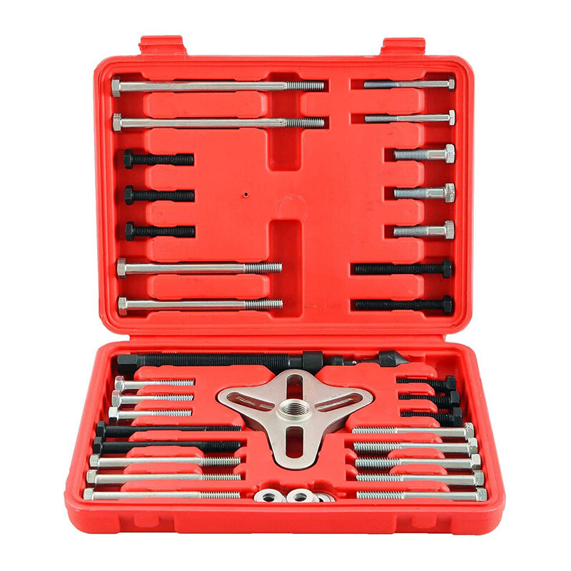 46pc Harmonic Balancer Puller Tool Set Gear Pulley Steering Wheel Removal 46pc Harmonic Balancer Puller Tool Set Gear Pulley Steering Wheel Removal