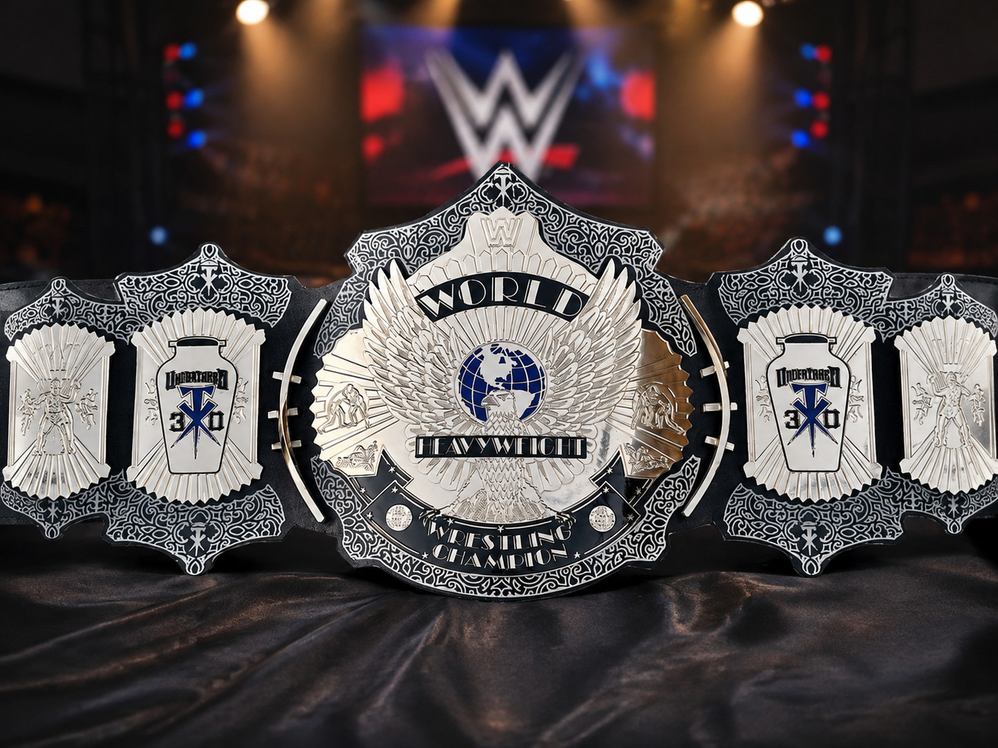 Undertaker Winged Eagle Wrestling Championship Title Belt Replica Adult 6mm NEW Undertaker Winged Eagle Wrestling Championship Title Belt Replica Adult 6mm NEW