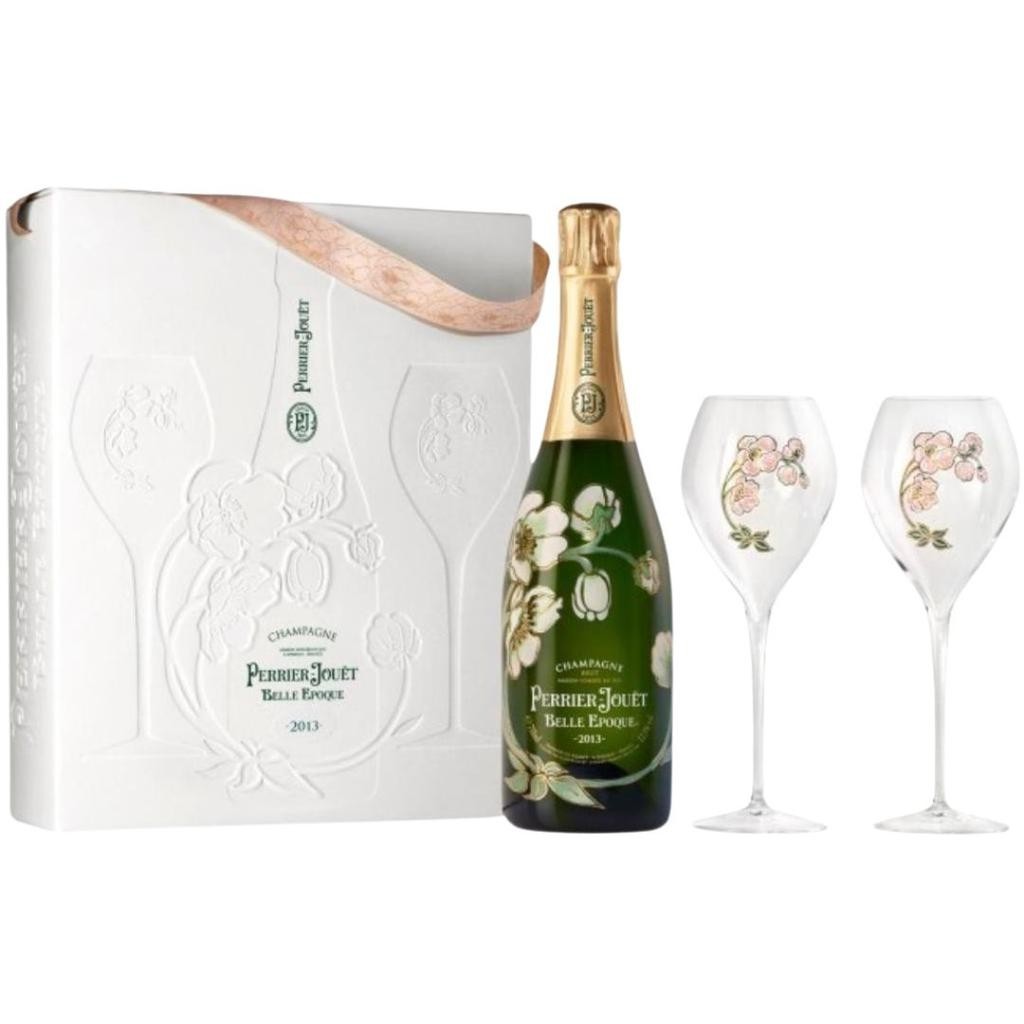 Perrier Jouet Belle Epoque Brut 2016 Gift set w/ 2 Flutes 750ml