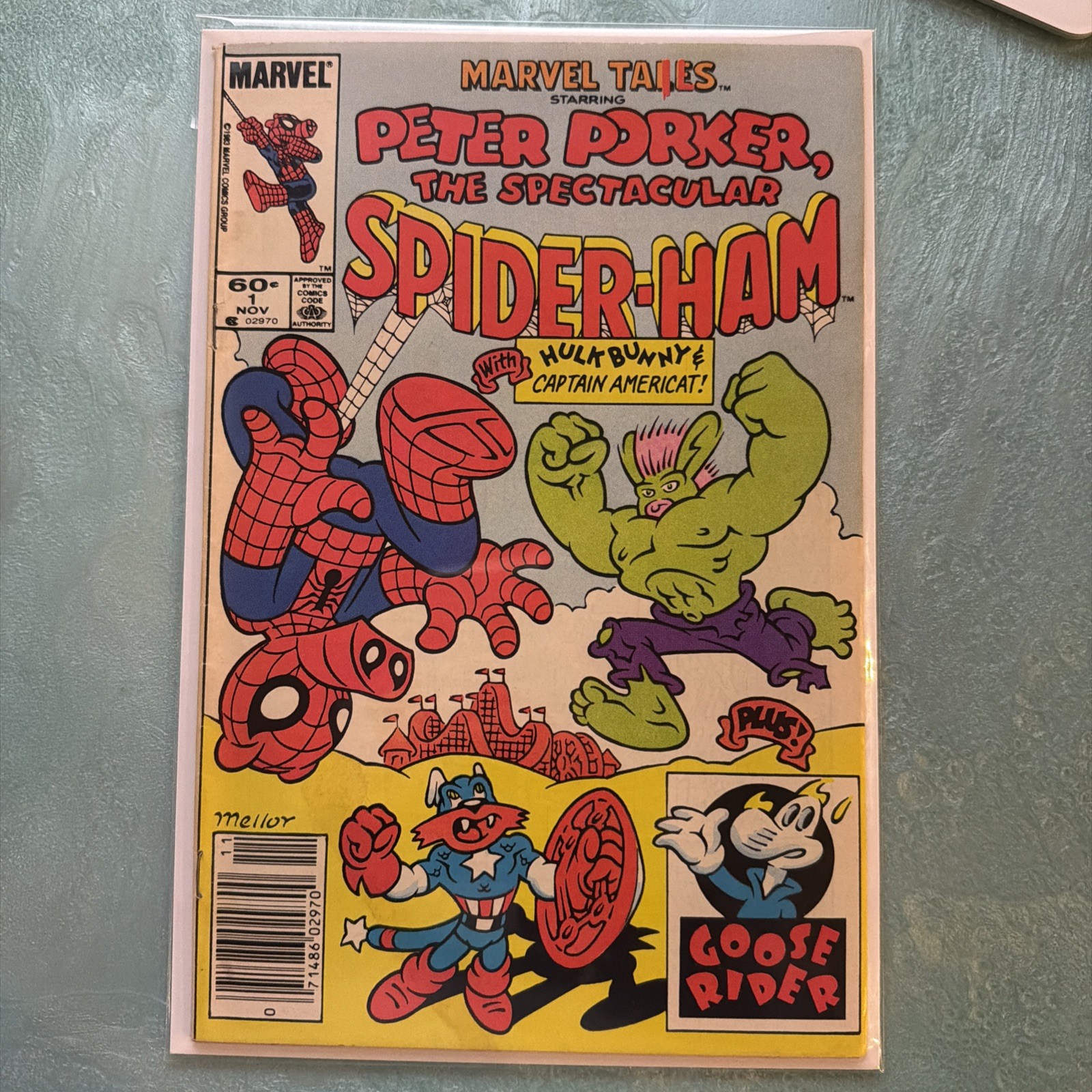 Marvel Tails #1 1983 NEWSSTAND VARIANT 1st Appearance Peter Porker Spider-Ham Marvel Tails #1 1983 NEWSSTAND VARIANT 1st Appearance Peter Porker Spider-Ham
