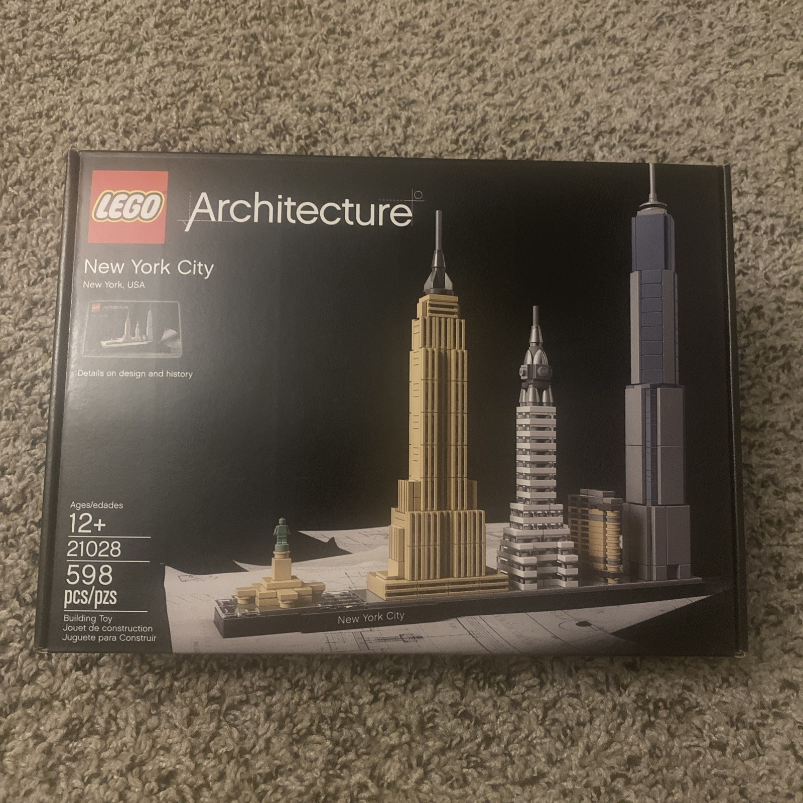 LEGO Architecture Skylines New York City 21028 Complete Set New Factory Sealed 