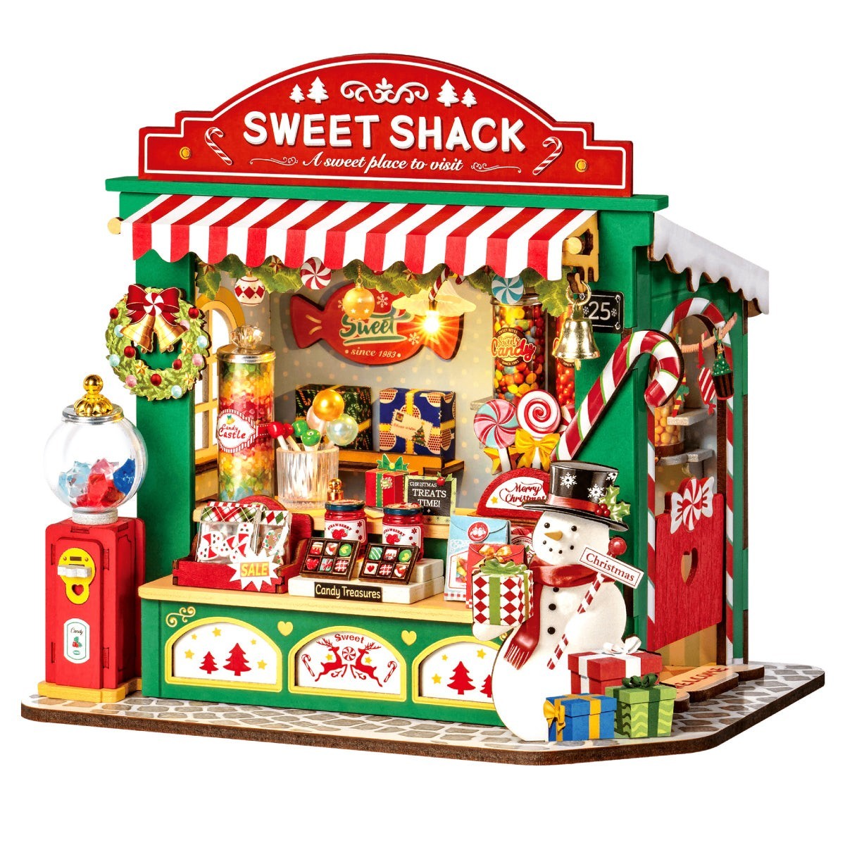 Rolife Wooden Christmas Miniature Room Doll House For Kids Xmas Eve Gift Rolife Wooden Christmas Miniature Room Doll House For Kids Xmas Eve Gift