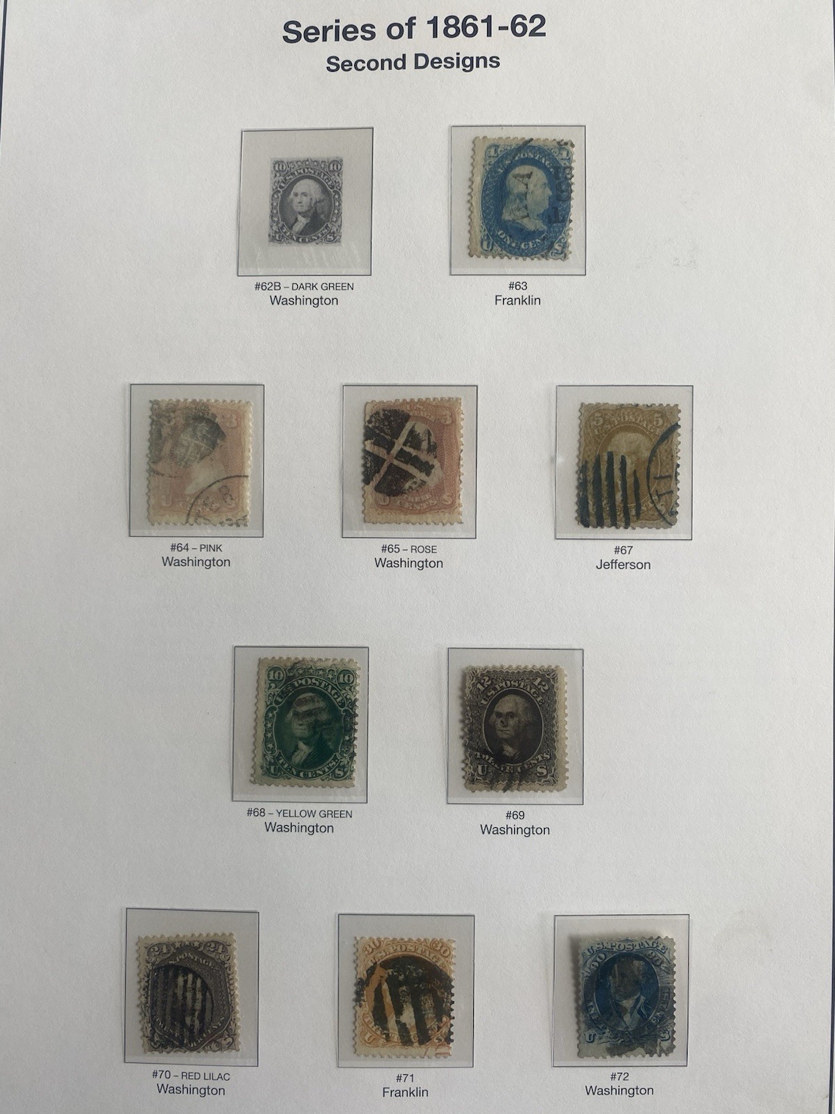 US 1847-35 Stamp Collection in Mystic Hingeless Album(See Description)
