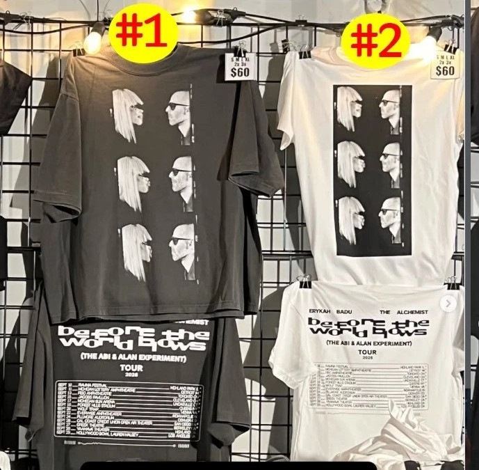 Erykah Badu 2026 Tour North American T-shirt Merch Reprint