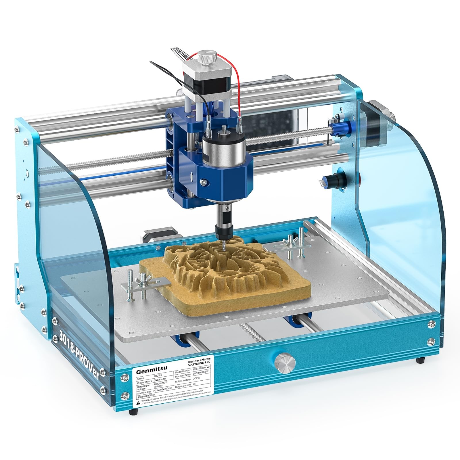 SainSmart Genmitsu 3018-PROVer V2 CNC Router Machine for Beginners