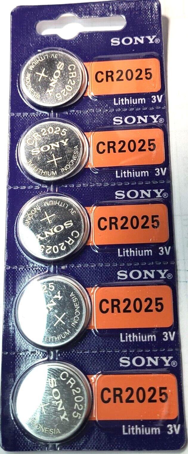5PK CR2025 SONY 3V LITHIUM (GREAT EXP 2034) DL2025 ECR2025 5PK CR2025 SONY 3V LITHIUM (GREAT EXP 2034) DL2025 ECR2025