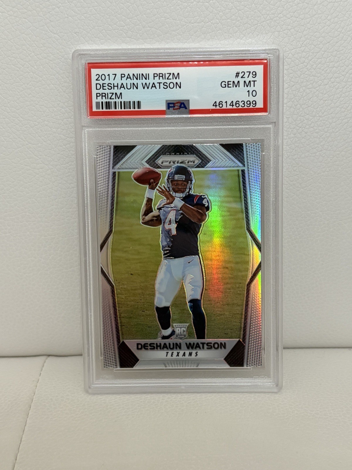PSA 10 Panini 2017 Prizm Football Deshaun Watson Silver Rookie Card Browns PSA 10 Panini 2017 Prizm Football Deshaun Watson Silver Rookie Card Browns