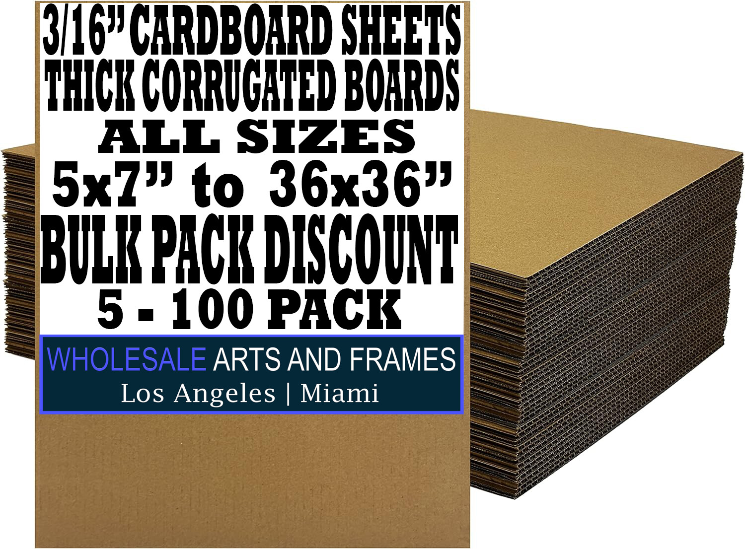 Corrugated Cardboard Sheets 4mm - 3/16