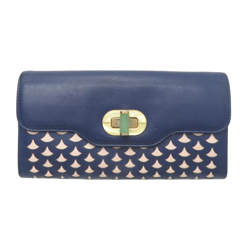 Used [Hanno Main Store] BVLGARI Bvlgari Isabella Rossellini Long Wallet Leather