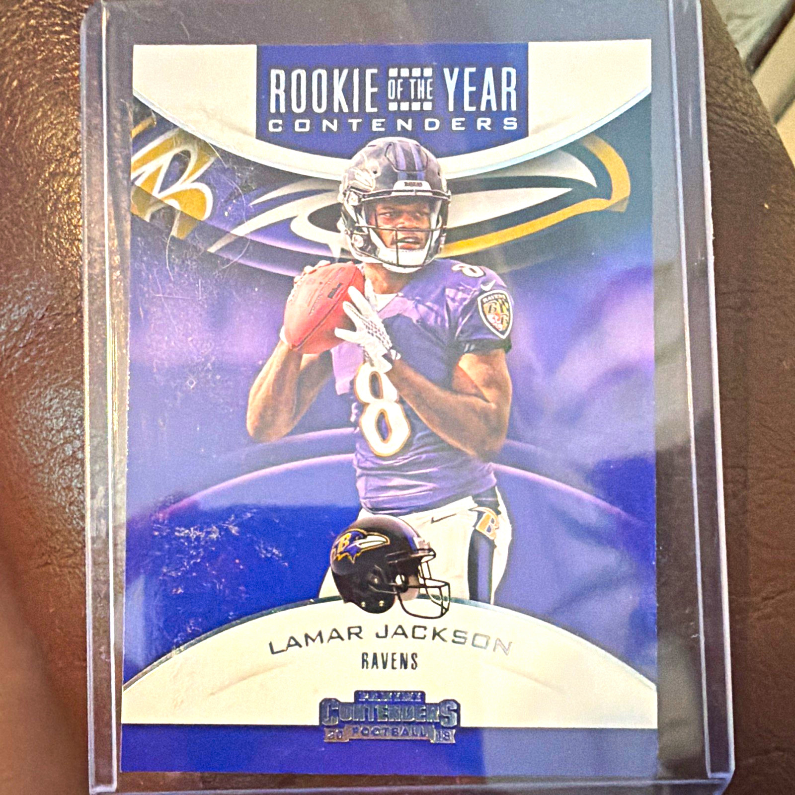 Panini 2018 Contenders Lamar Jackson RYA-LJ Rookie of the Year Contenders RC
