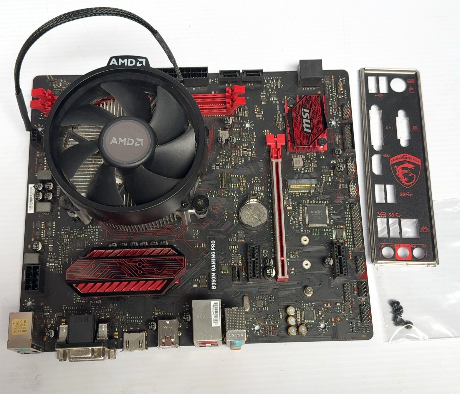 MSI B350M Gaming Pro Motherboard w/ AMD Ryzen 5 1600 3.2GHz CPU