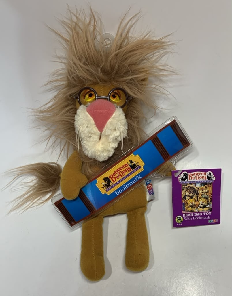 Vintage Eden Theo Between The Lions Plush Bean Bag Toy Bookmark 1999 PBS w/ Tag Vintage Eden Theo Between The Lions Plush Bean Bag Toy Bookmark 1999 PBS w/ Tag
