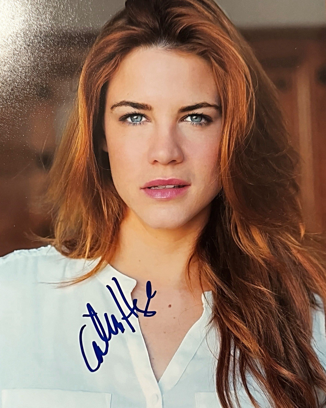 COURTNEY HOPE Signed 8x10 Photo Autograph; CONTROL & Resonant - Jesse Faden