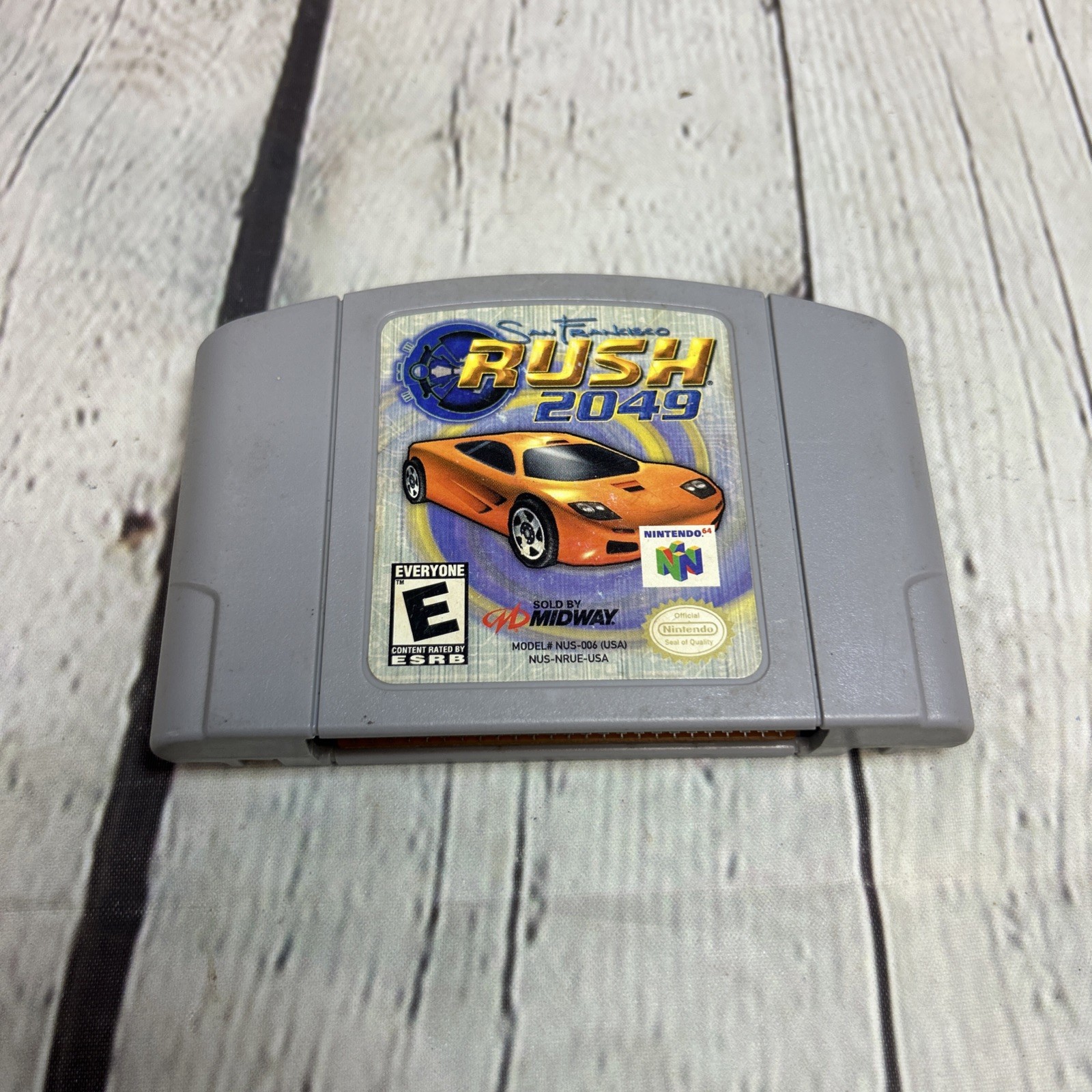 Rush 2049 (Nintendo 64) Game Cartridge Midway Multiplayer - Tested Rush 2049 (Nintendo 64) Game Cartridge Midway Multiplayer - Tested