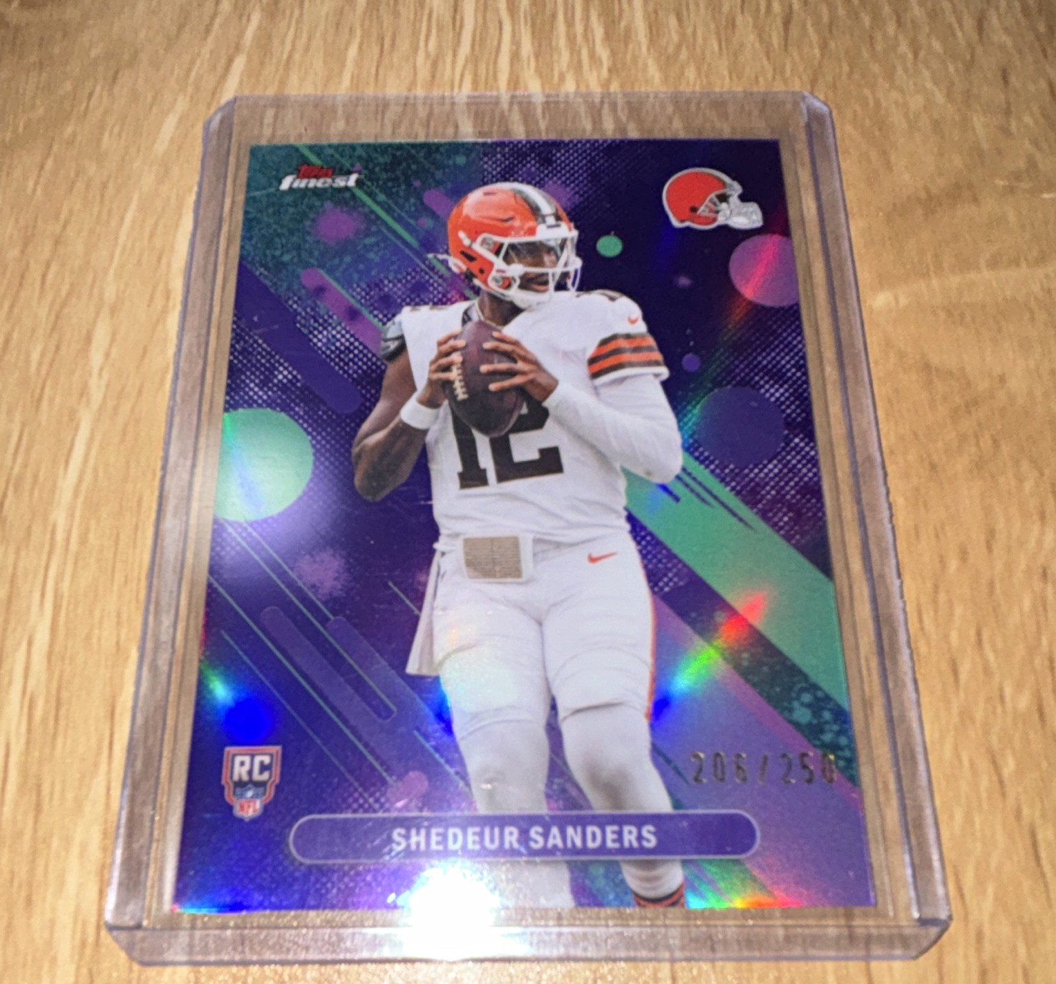 Topps 2025 Topps Chrome Rookies Shedeur Sanders RC #315 Pink Refractor /250