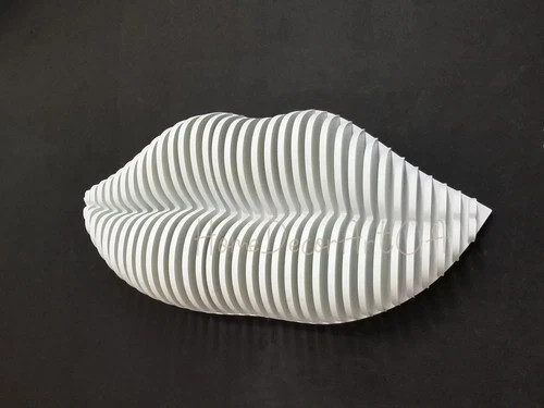 White Lips Parametric Style 3D Wall Art Large Lips Wall Hangings Gym Salon cool