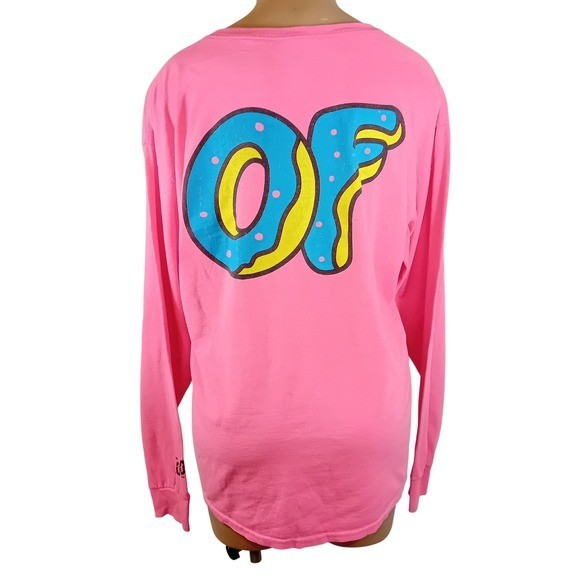 Rare 2019 Exclusive Zumiez Odd Future 100k OFWGKTA LongSleeve Shirt Donut L READ