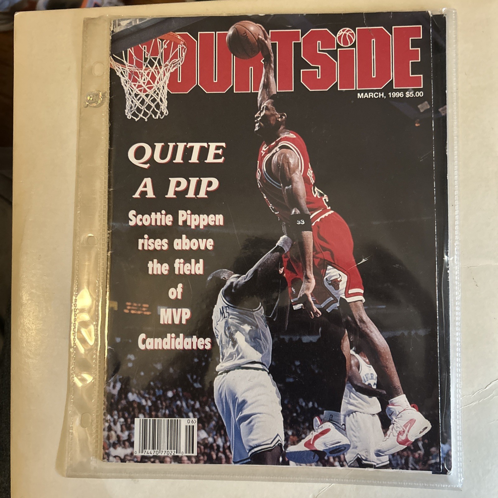 1996 Courtside Magazine Playoffs Scottie Pippen March