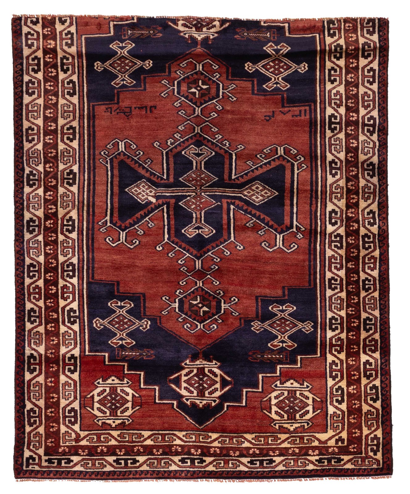 Vintage Hand-Knotted Area Rug 5\'1\