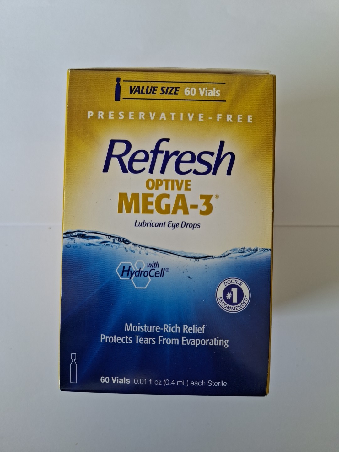 Refresh Optive Mega-3. 60 Vials. Lubricant Eye Drop Refresh Optive Mega-3. 60 Vials. Lubricant Eye Drop