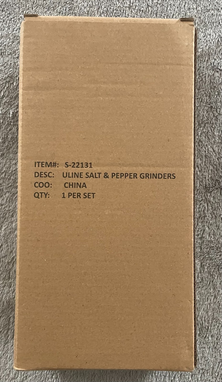 Uline Salt & Pepper Grinder Set- Brand New