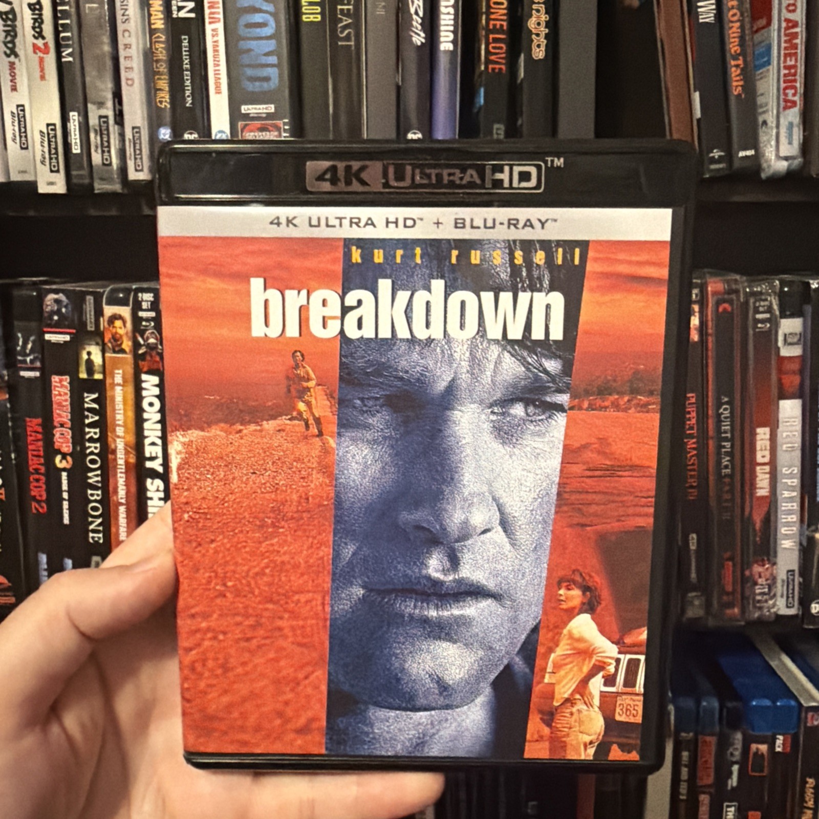 Breakdown (4K UHD/ Blu-ray Set, VG with Paramount Scares SLIPCOVER)