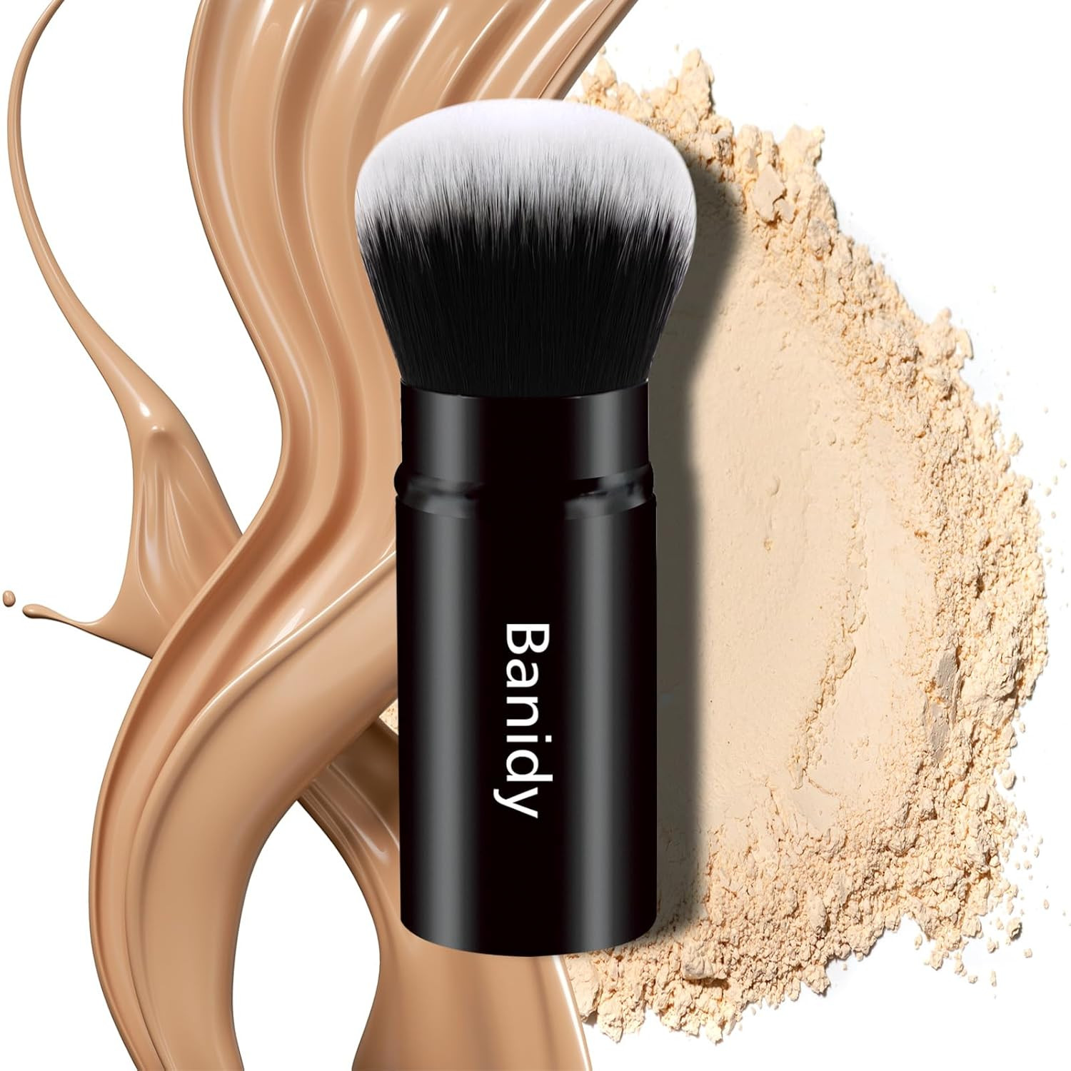 Makeup Brush Kabuki Retractable Travel Face Brushes Portable Blush Brush Makeup Brush Kabuki Retractable Travel Face Brushes Portable Blush Brush