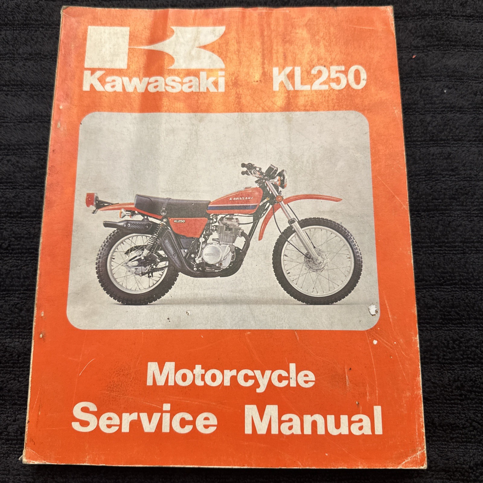 Kawasaki 99924-1002-01 Motorcycle Service Manual KL250 1977-78?