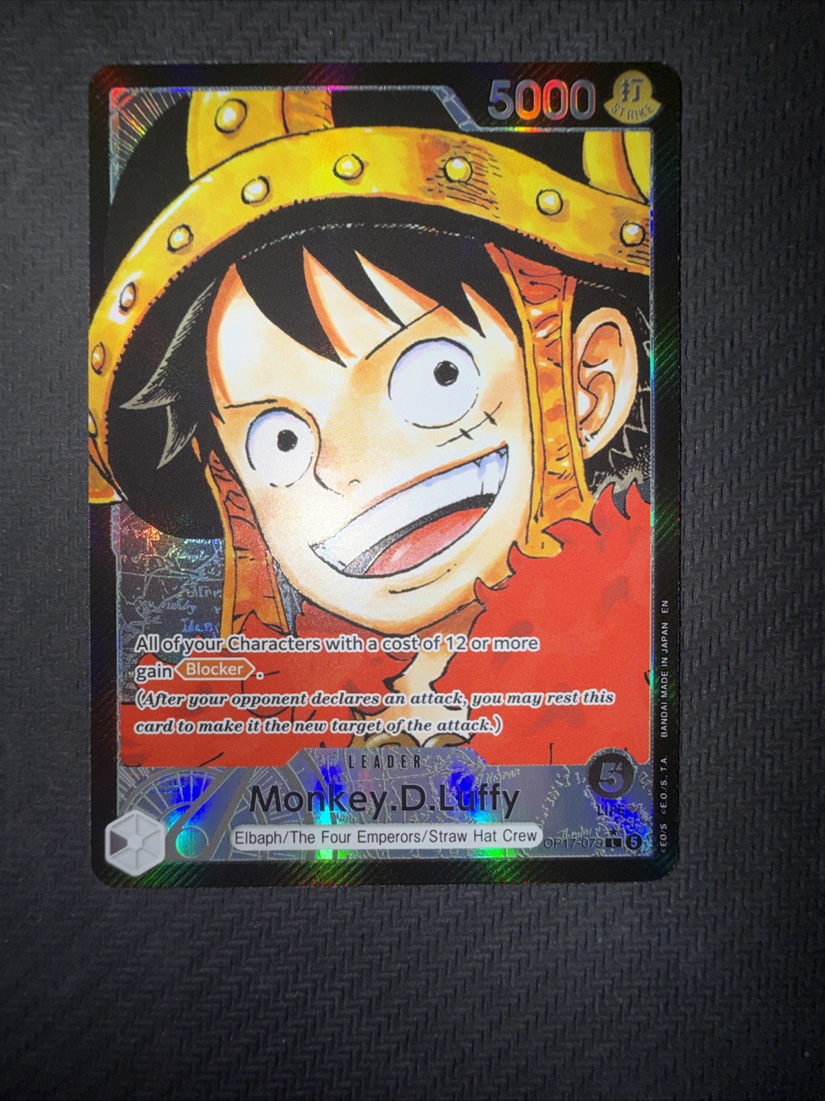 Monkey.D.Luffy (079) (Alternate Art) OP17-079 The World\'s Strongest Warriors...