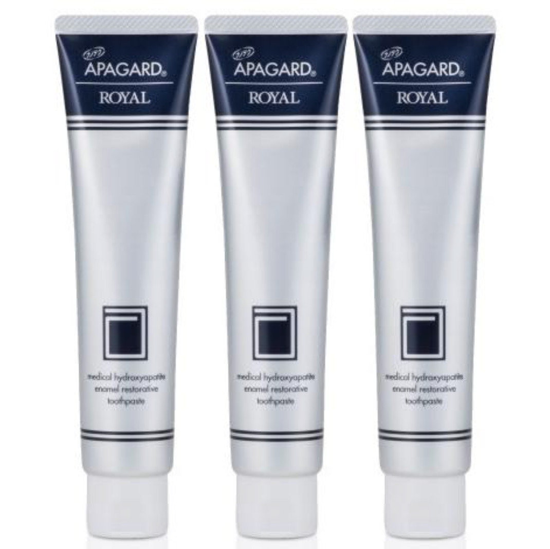 Sangi APAGARD ROYAL Nanotechnology Whitening Toothpaste 135g Japan set of 3 NEW Sangi APAGARD ROYAL Nanotechnology Whitening Toothpaste 135g Japan set of 3 NEW