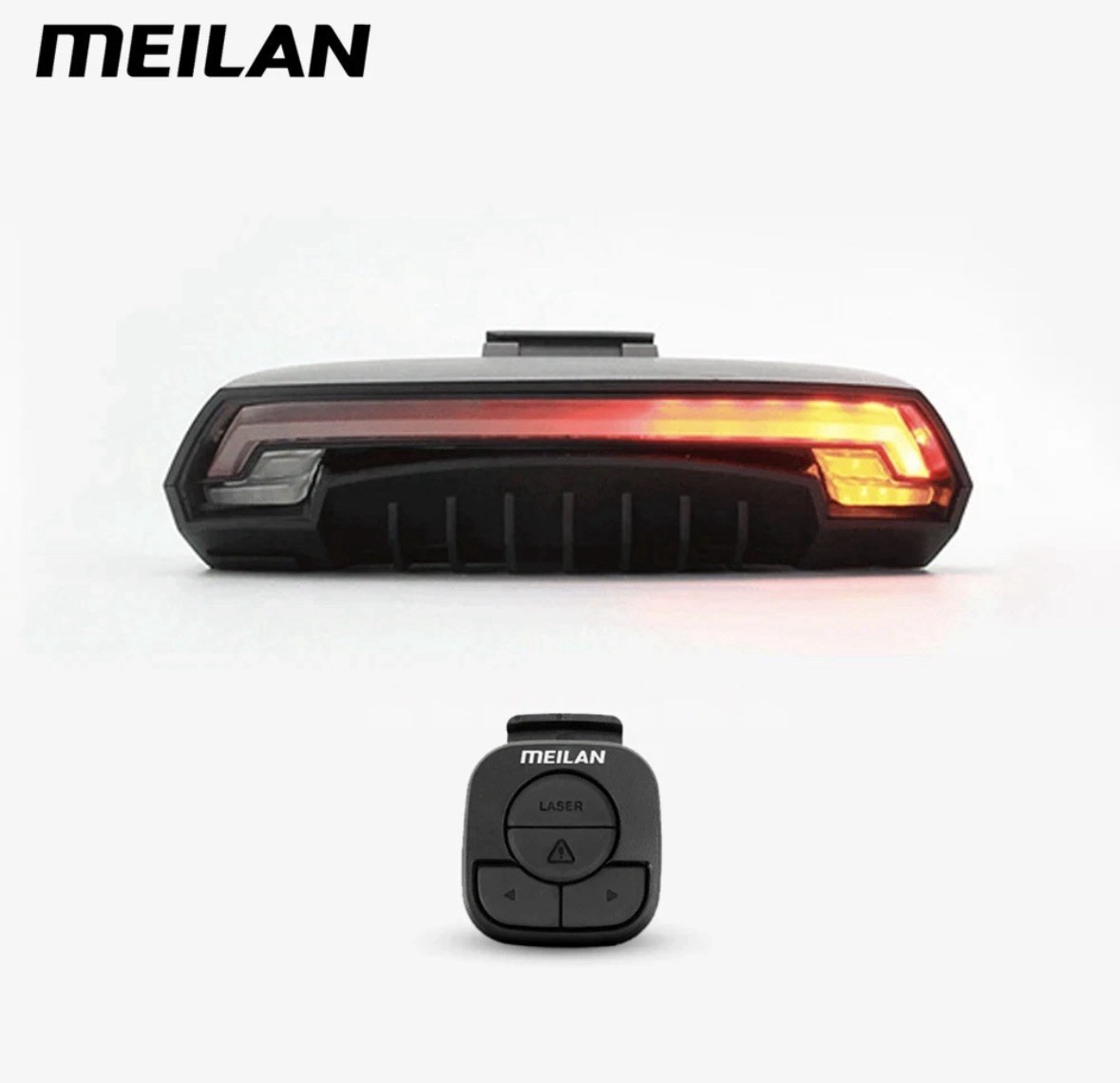 Meilan X5 Wireless Bike Bicycle Rear Light Laser Tail Lamp Smart Brake USB