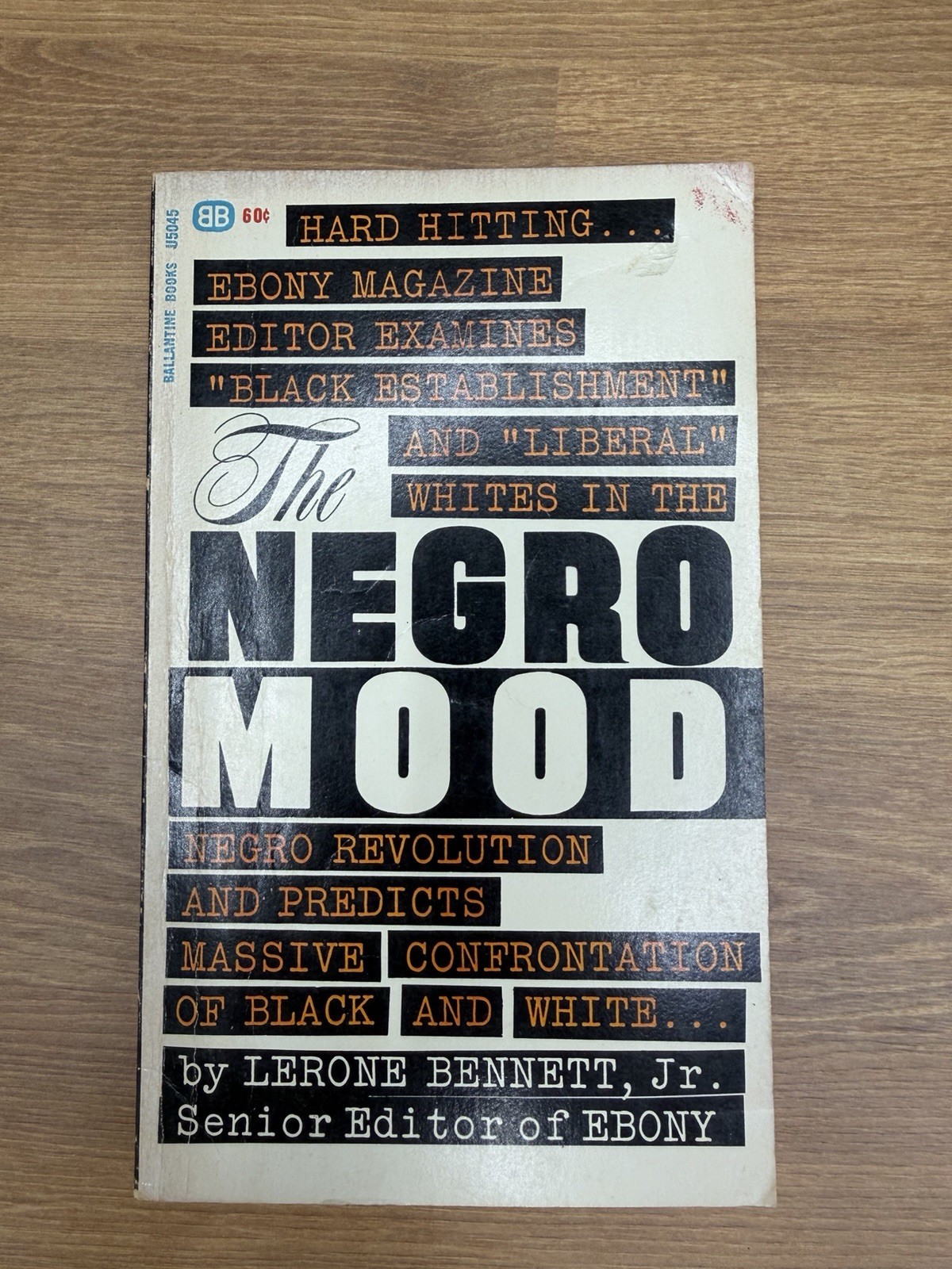 Vtg 1965 The Negro Mood Lerone Bennett Jr Ebony Magazine Revolution Rebellion