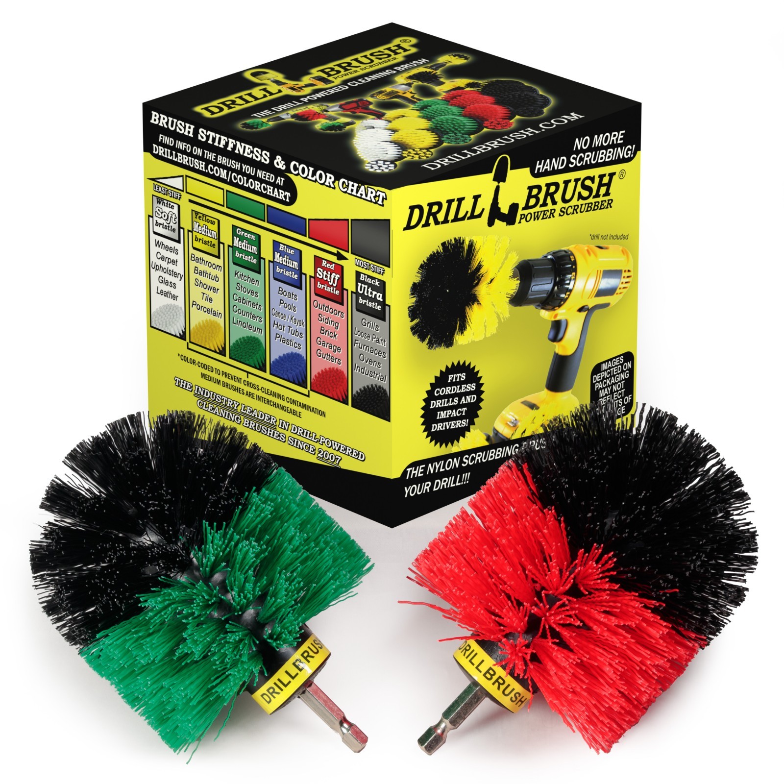 Drill Brush Cordless Drill Powered Brushes -Kitchen Surfaces -Patio, Deck,Garden Drill Brush Cordless Drill Powered Brushes -Kitchen Surfaces -Patio, Deck,Garden