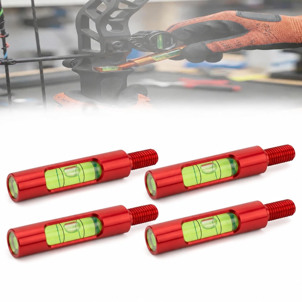 Berger Hole Bow Level 2-Pack – Aluminum Bow Leveling Kit & Archery Tools Bow A