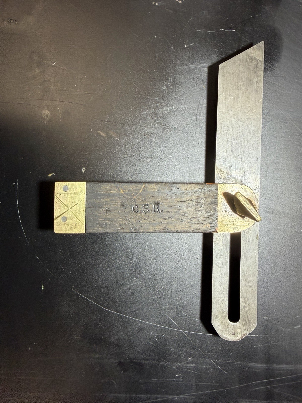 Antique Stanley No. 25 Sliding T Bevel Woodworking Layout Tool Patina G.S.B.