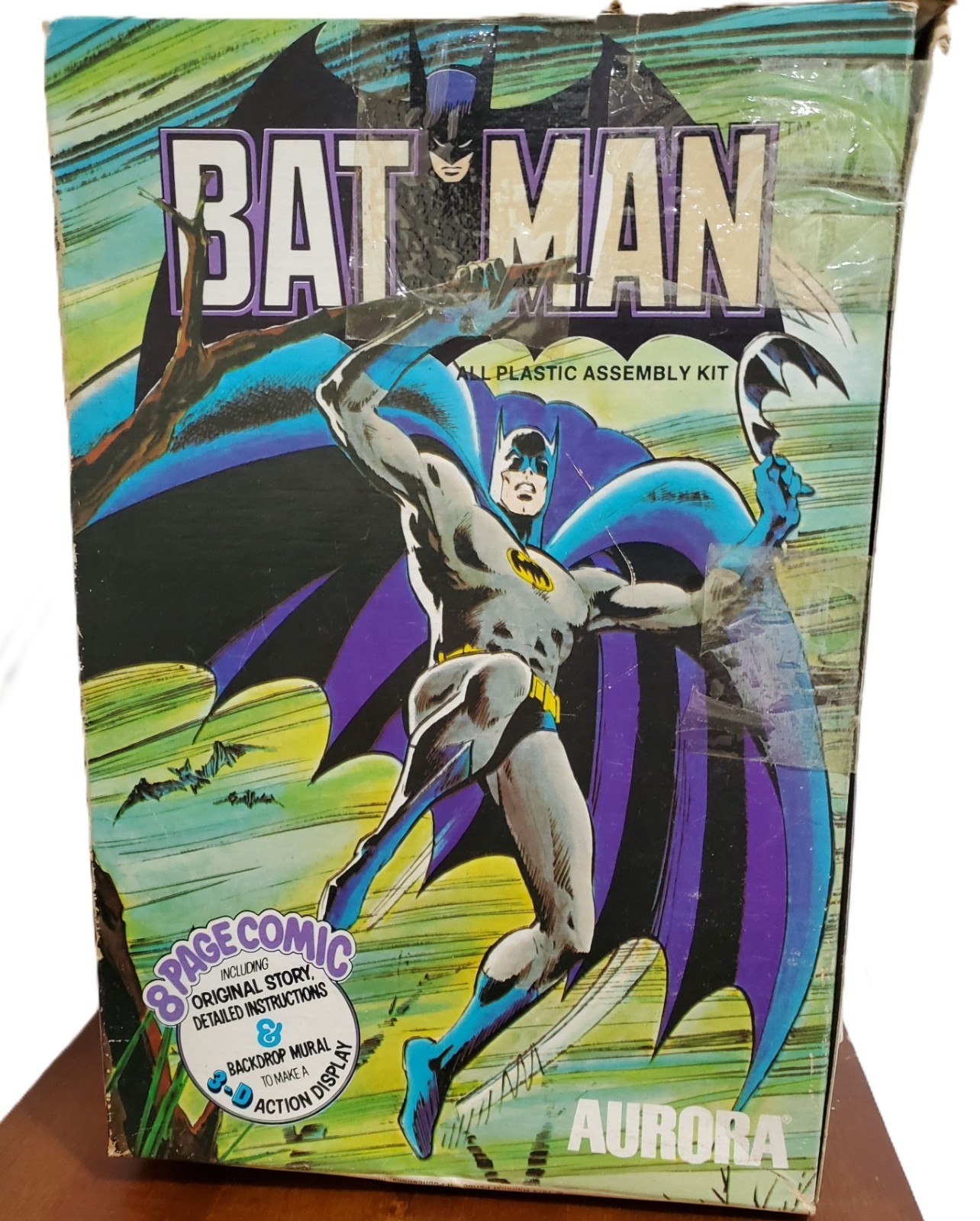 AURORA Comic Scenes Vintage BATMAN ORIGINAL 1974 SEALED Model Kit AURORA Comic Scenes Vintage BATMAN ORIGINAL 1974 SEALED Model Kit