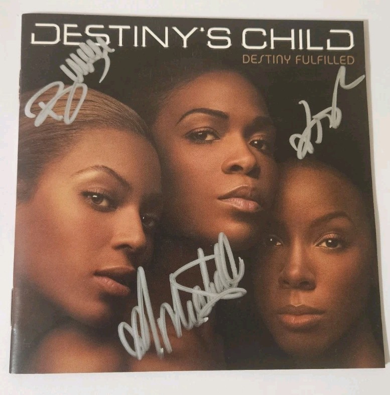 Destiny\'s Child ALL Signed Destiny Fulfilled JSA Authenticated Beyoncé, KR, & MW Destiny\'s Child ALL Signed Destiny Fulfilled JSA Authenticated Beyoncé, KR, & MW