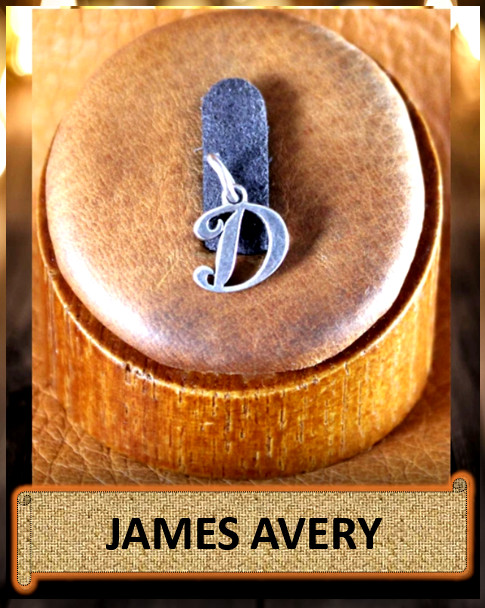 James Avery SCRIPT INITAL D Charm Sterling Silver 1/2\