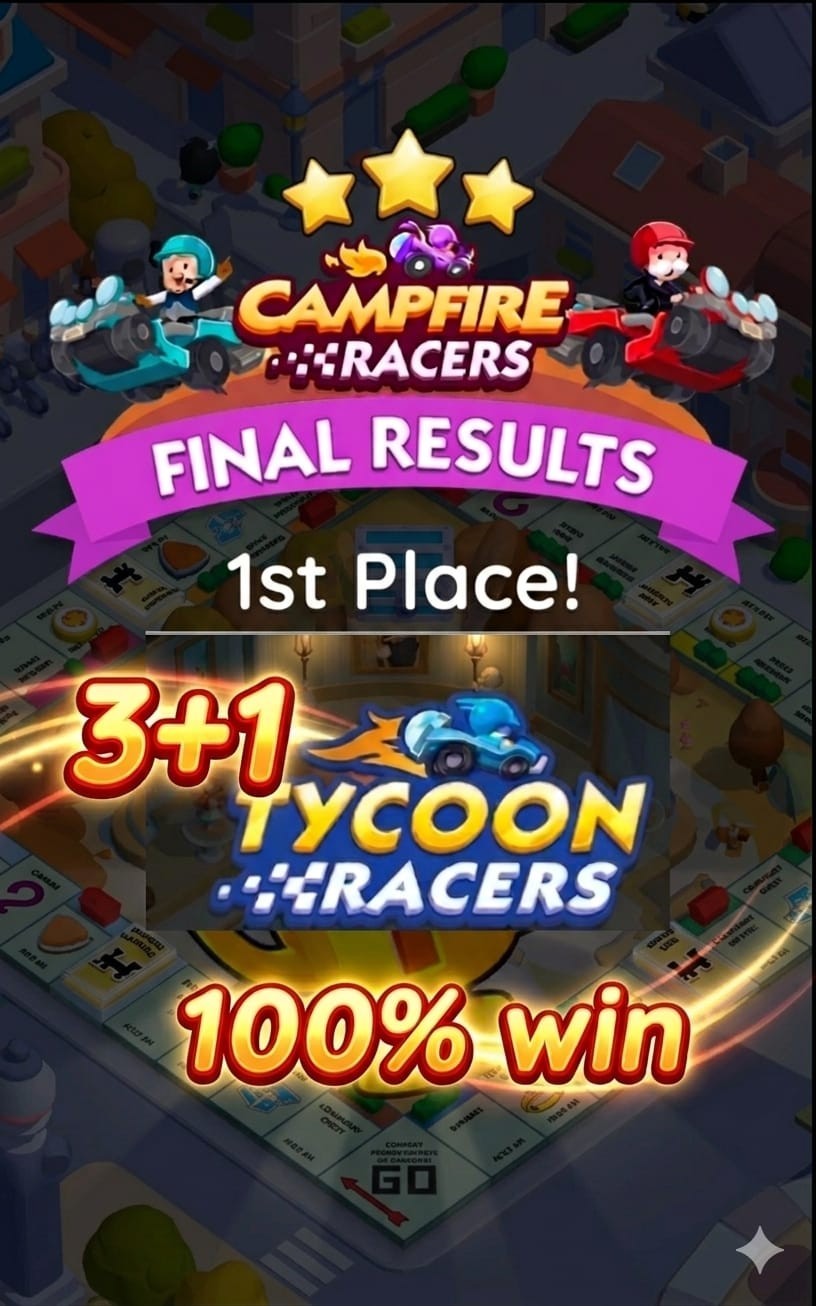Mono-poly tycoon racer ⚡ Granted win 3 carry +1⚡