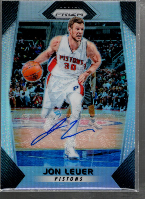 A9251- 2017-18 Panini Prizm Autographs #178 Jon Leuer Auto - NM-MT