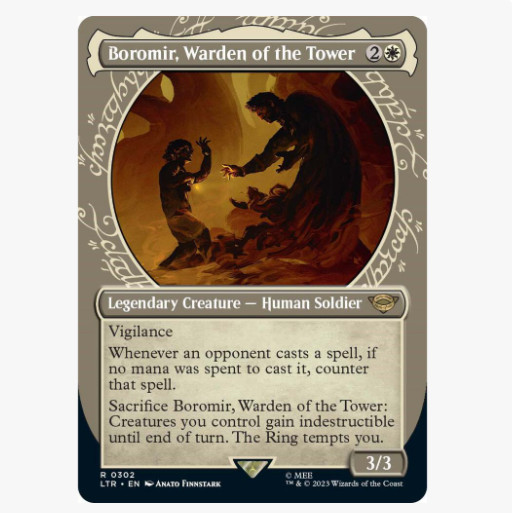 Boromir, Warden of the Tower (Showcase) R Universes Beyond: The Lord of the Ring